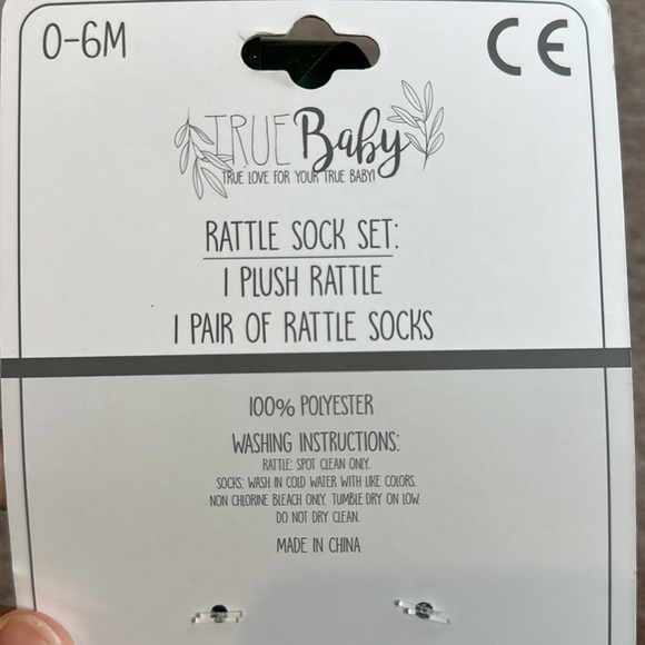 True Baby Rattle and Socks - Picture 3 of 3